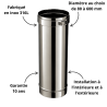 Élément droit 45 cm Condensor Poujoulat