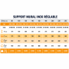Support mural inox réglable de 5 à 15 cm Poujoulat Tubaginox