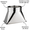 Avaloir Rectangulaire 30x40 cm Poujoulat Kitinox