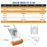 Solin inox 15 à 30° ardoise avec collerette Poujoulat Condensor
