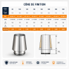Cône de finition simple finition Poujoulat Tubaginox
