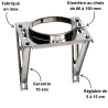 Support mural Inox de 5 à 15 cm Poujoulat Condensor