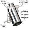 Raccord latéral sur tout conduit Kitinox Poujoulat