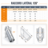 Raccord latéral sur tout conduit Kitinox Poujoulat