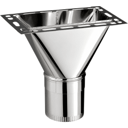 Raccord haut sur conduit rectangulaire 30x40 cm Poujoulat Kitinox Raccord haut sur conduit rectangulaire 30x40 cm Poujoulat Kitinox