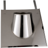Solin inox 30 à 45° ardoise avec colerette Poujoulat Condensor