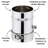Élément d'écoulement des condensats Poujoulat Condensor