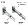 Rallonge pour collier mural réglable 5 à 15 cm Poujoulat Condensor