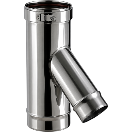 Té 135° Poujoulat Tubaginox Avec Piquage second diamètre différent