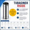 Té 135° Poujoulat Tubaginox Avec Piquage second diamètre différent
