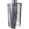 Silencieux Excilence Ø130 int 400 Ext Longueur 850 mm Poujoulat