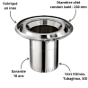 Réduction conique raccordement Inox - Galva Ø230 Poujoulat