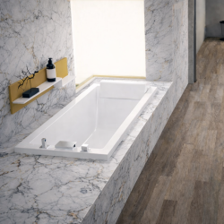Baignoire rectangulaire CALOS 2.0 à encastrer avec pieds Novellini Baignoire rectangulaire CALOS 2.0 à encastrer avec pieds Novellini