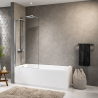Pare-baignoire 1 panneau fixe Aurora 5 Novellini