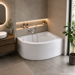 Baignoire d'angle Archipel 150 x 100 cm Valentin
