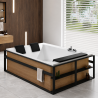 Baignoire DUO Divina Dual Whirlpool + Natural Air + Cascade Novellini