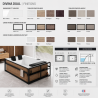 Baignoire DUO Divina Dual Whirlpool + Natural Air + Cascade Novellini