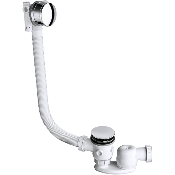 Vidage baignoire UP & DOWN sans câble 90 cm + Siphon Chrome ONDYNA