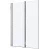 Pare baignoire 2 portes pivotantes repliables Aurora 2 Novellini