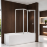 Pare baignoire 3 panneaux escamotables AURORA 9 Novellini