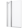 Pare baignoire pivotant 180° + fixe Aurora 3 Novellini