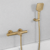 Ensemble 2 Mitigeurs lavabo + Colonne de douche + Mitigeur Bain + Support douchette flexible Figaro