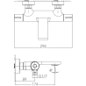 Ensemble 2 Mitigeurs lavabo + Colonne de douche + Mitigeur Bain + Support douchette flexible Figaro
