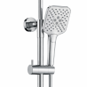 Ensemble 2 Mitigeurs lavabo + Colonne de douche + Mitigeur Bain + Support douchette flexible Figaro
