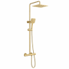 Ensemble Mitigeur lavabo + Colonne de douche + Mitigeur Bain + Support douchette flexible Figaro