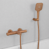 Ensemble Mitigeur lavabo + Colonne de douche + Mitigeur Bain + Support douchette flexible Figaro