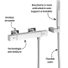 Mitigeur thermostatique mural Over-wall pour bain-douche TRES