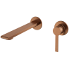 Ensemble Mitigeur lavabo encastré + Bonde + Colonne de douche + Mitigeur Bain + Support douchette flexible Figaro
