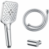 Ensemble Mitigeur lavabo encastré + Bonde + Colonne de douche + Mitigeur Bain + Support douchette flexible Figaro