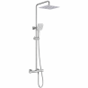 Ensemble Mitigeur lavabo encastré + Bonde + Colonne de douche + Mitigeur Bain + Support douchette flexible Figaro