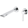 Ensemble Mitigeur lavabo encastré + Bonde + Colonne de douche + Mitigeur Bain + Support douchette flexible Figaro