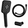 Ensemble 2 Mitigeurs lavabo encastré + 2 Bondes + Colonne de douche + Mitigeur Bain + Support douchette flexible Figaro