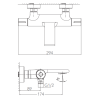 Ensemble 2 Mitigeurs lavabo encastré + 2 Bondes + Colonne de douche + Mitigeur Bain + Support douchette flexible Figaro