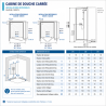Cabine de douche Carrée Niche Kineprime Glass KINEDO
