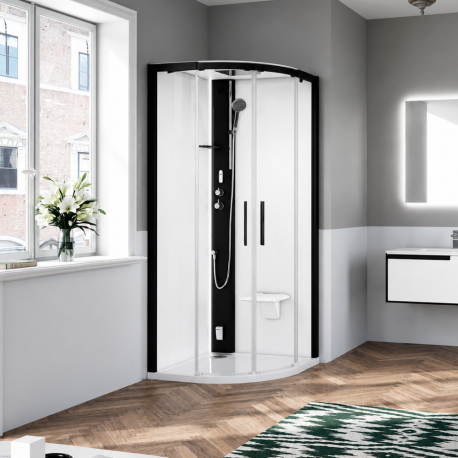 Cabine de douche 1/4 de cercle GLAX 1 2.0 R Novellini