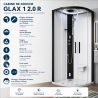 Cabine de douche 1/4 de cercle GLAX 1 2.0 R Novellini