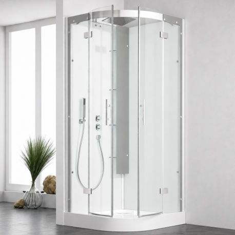 Cabine de douche 1/4 de rond Horizon R90 KINEDO