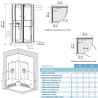 Cabine de douche 1/4 de rond Kineprime Kinedo