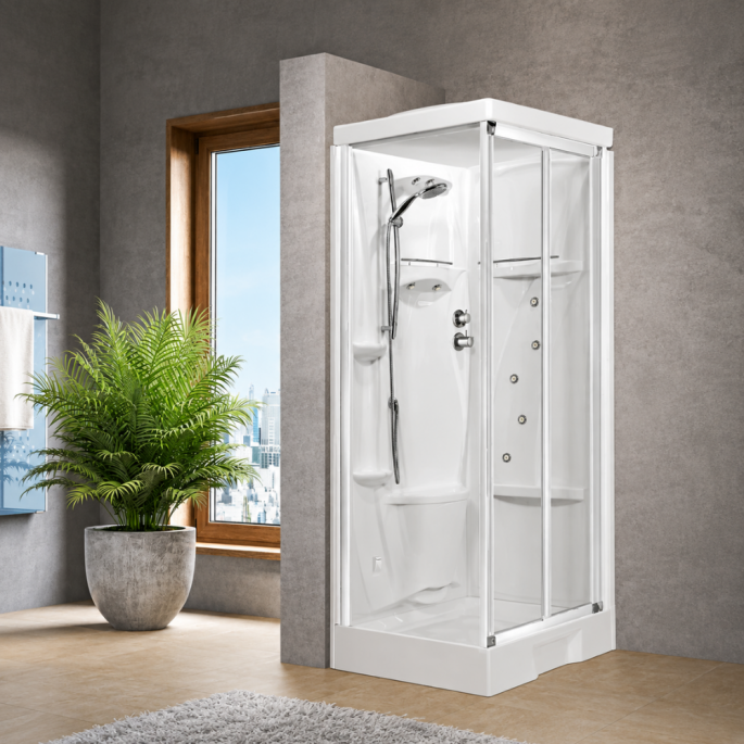 Cabine de douche 100 X 70 cm New Holiday 2P+F Novellini