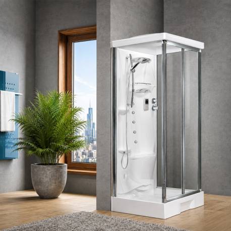 Cabine de douche New Holiday SF 100 x 80 cm Novellini