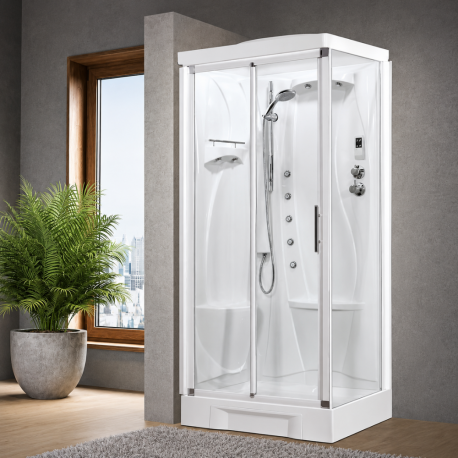 Cabine de douche 120 x 80 cm New Holiday 2P+F Novellini
