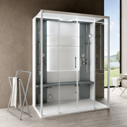 Cabine de douche 2 places avec hammam Skill Dual Novellini