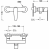 Mitigeur douche Flat Tres