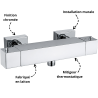 Mitigeur de douche thermostatique NU Paini Porta France