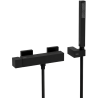 Mitigeur de douche Cuadro thermostatique noir mat Tres
