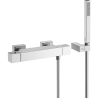 Mitigeur de douche thermostatique blanc chrome Cuadro Exclusive Tres